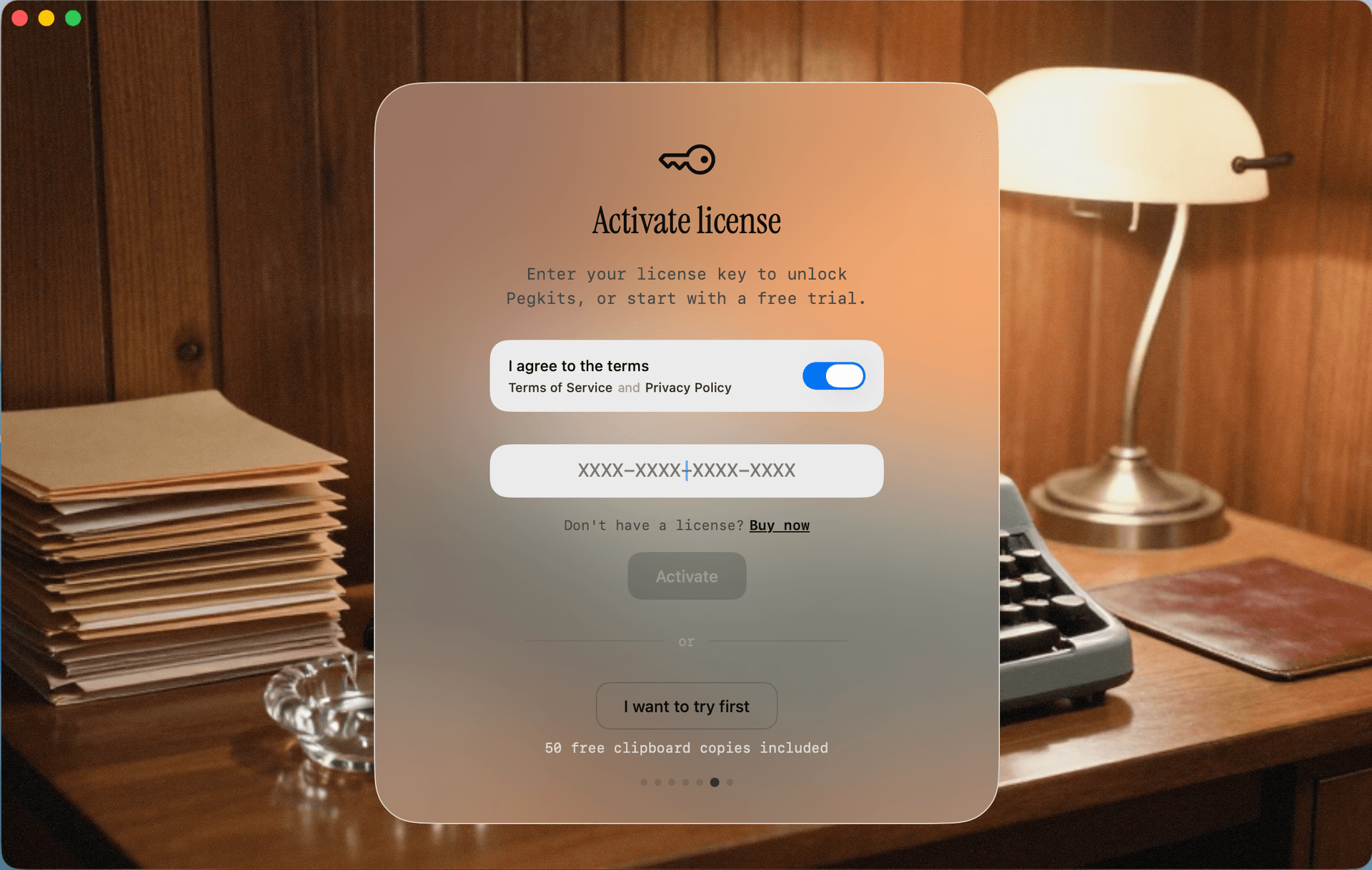 Activate during onboarding